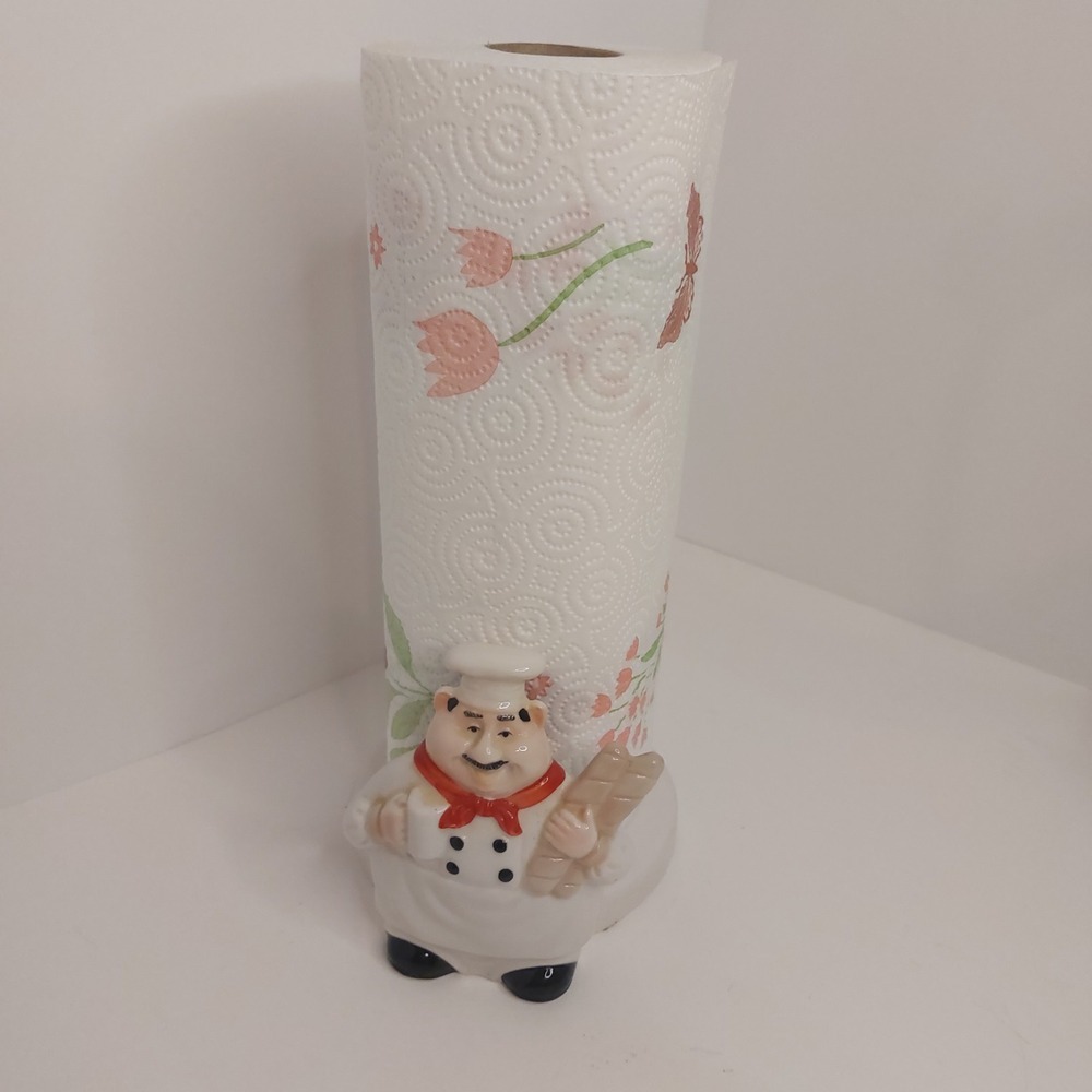 Italian Fat‎ Chef 3D Ceramic Paper Towel Holder